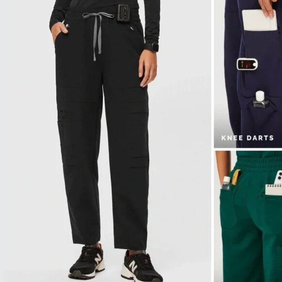 FIGS Navy 23-Pocket - Barrel Scrub Pants, medium - Picture 4 of 5